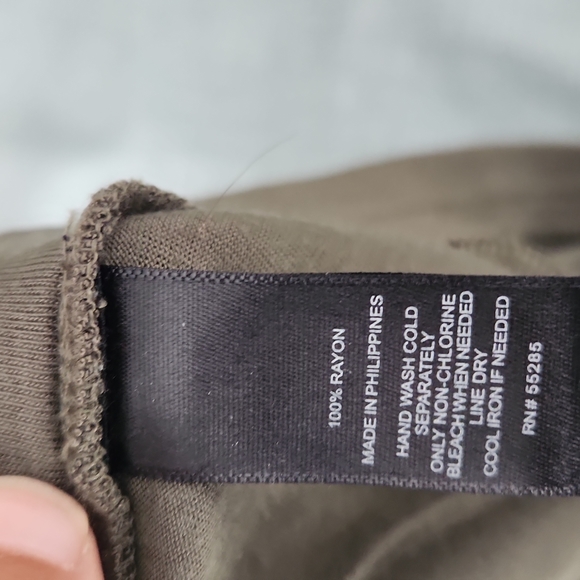 Express Olive Green High Low Wrap Skirt in Medium - Picture 5 of 5